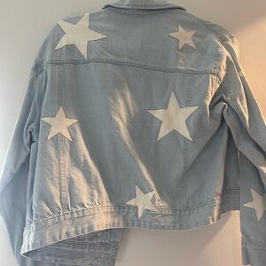 Star Patterned Denim Jacket